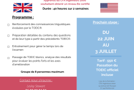 Stage TOEIC-certification niveau B2