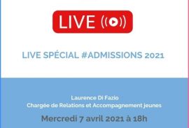 Live spécial #Admissions 2021 le 7 avril à 18h !