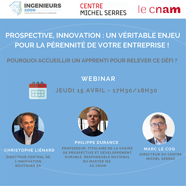 Webinar Prospective Innovation le 15 avril de 17h30 à 18h30